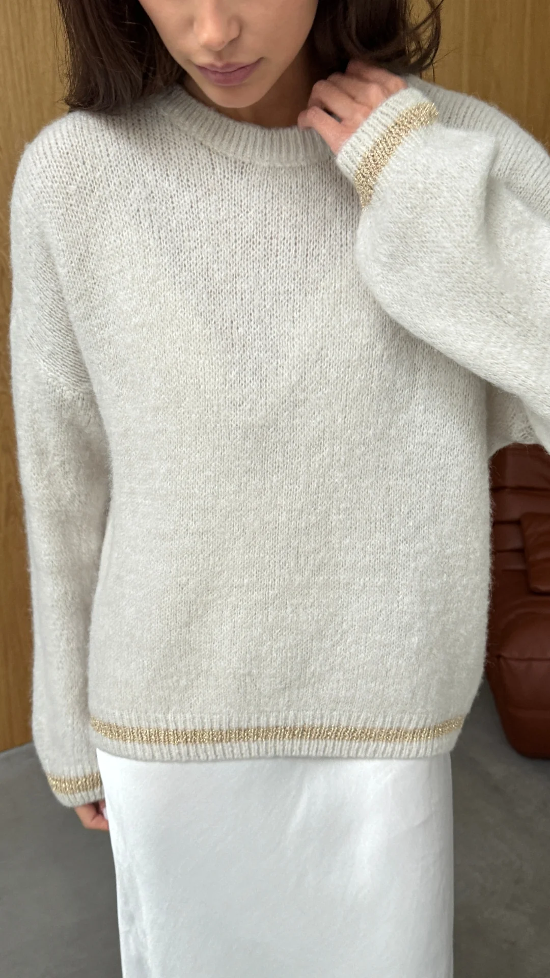 Noelle Sweater - Taupe - Image 6