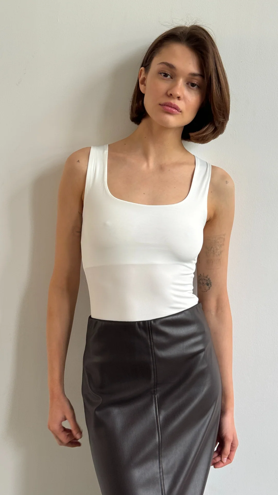 Riley Pencil Skirt - Espresso - Image 3