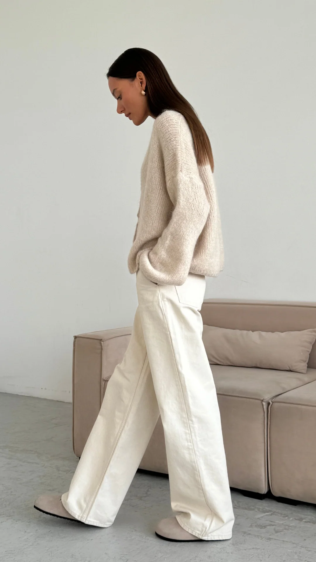 Ruby Cardigan - Stone - Image 4