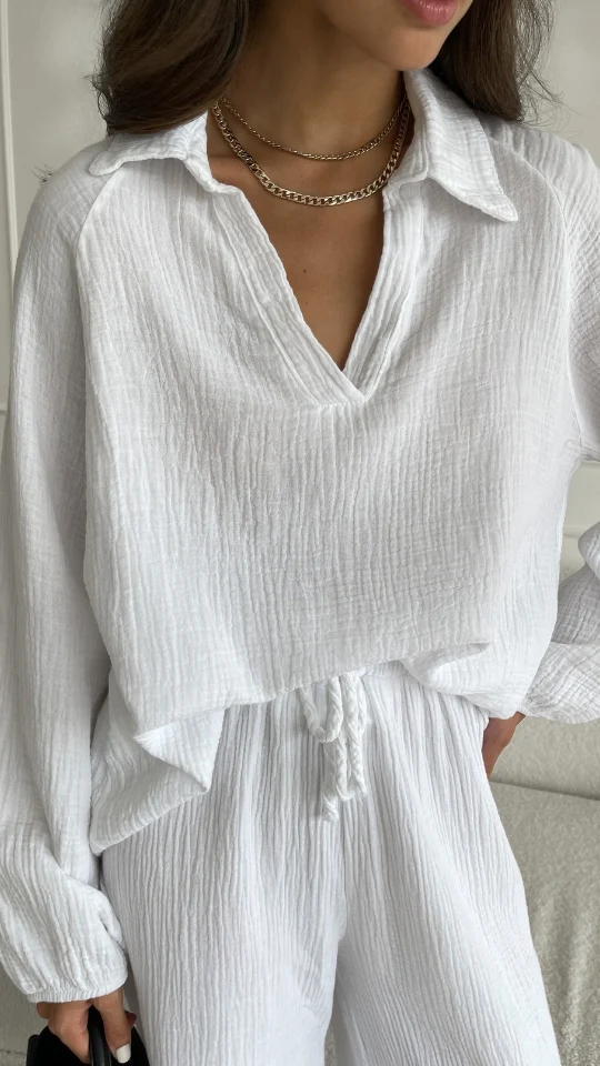 Selina Cotton Set - White - Image 9