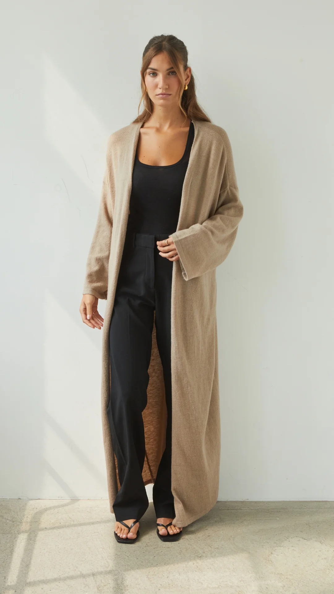 Sierra Long Cardigan - Dove Grey - Image 2