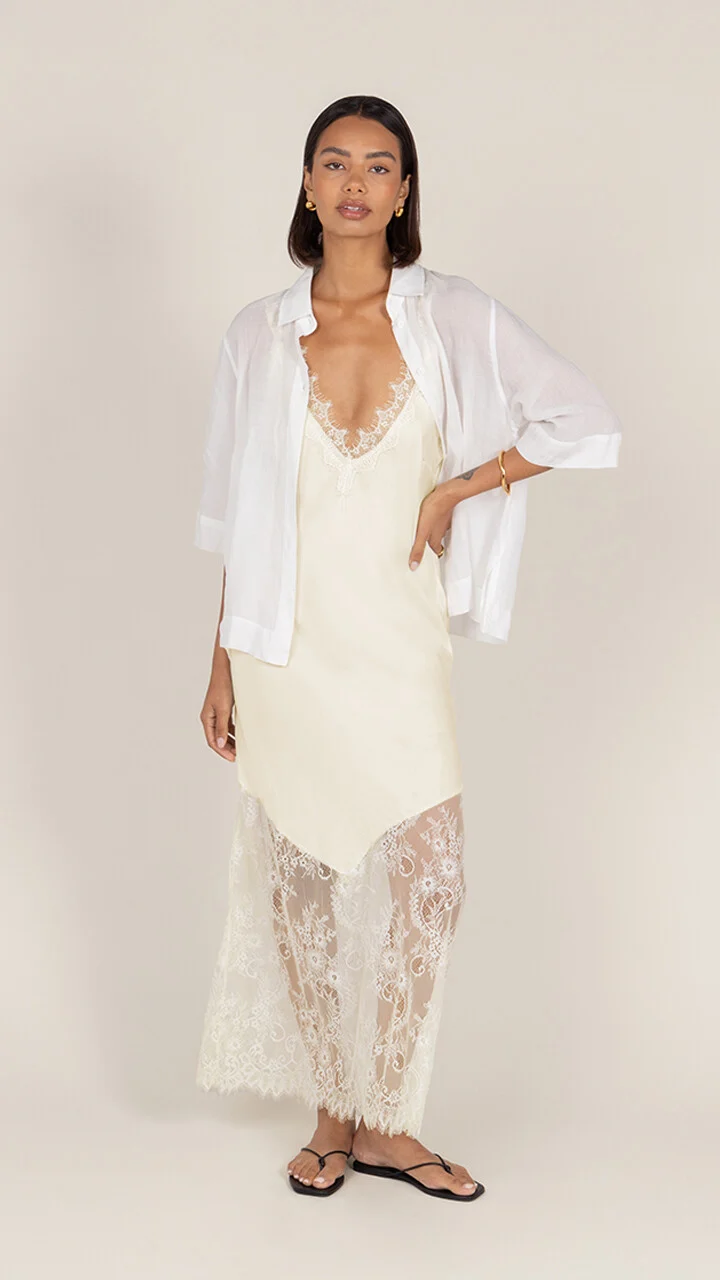Solange Slip Dress - Butter Yellow - Image 11