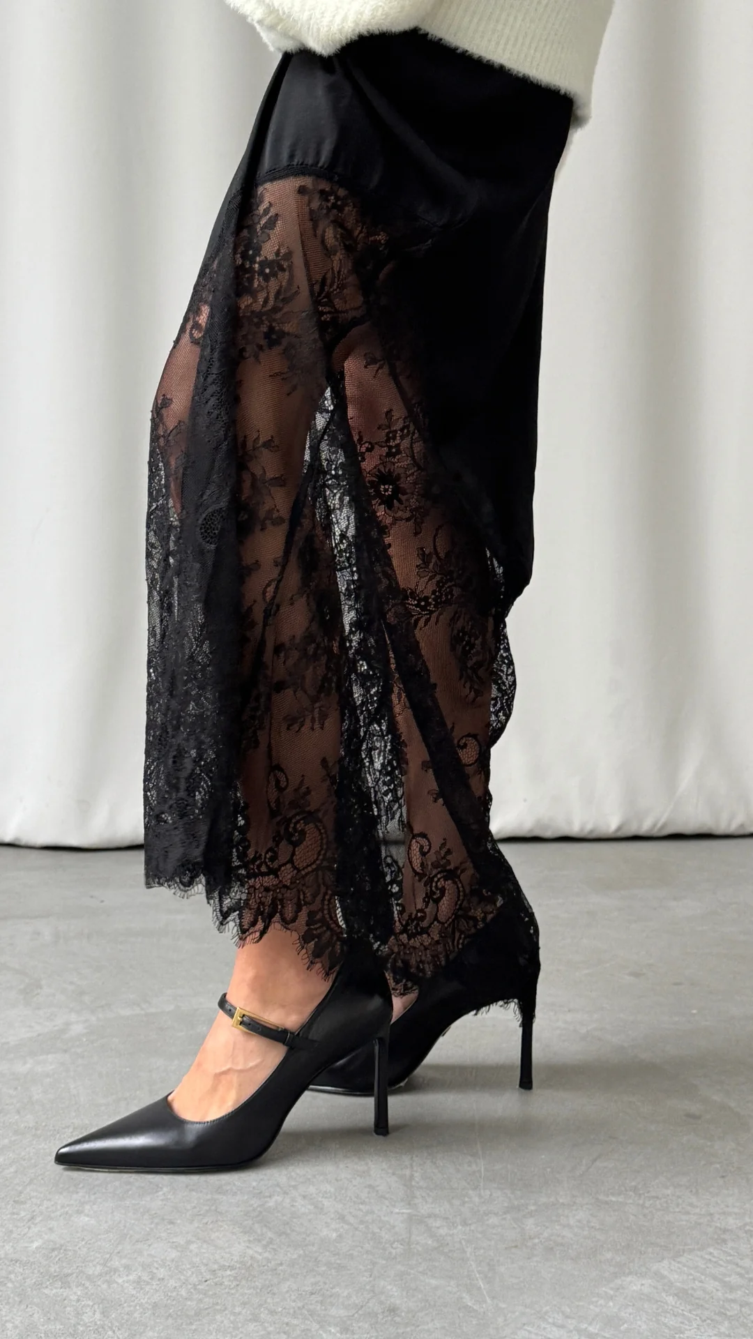 Solene Lace Skirt - Black - Image 13