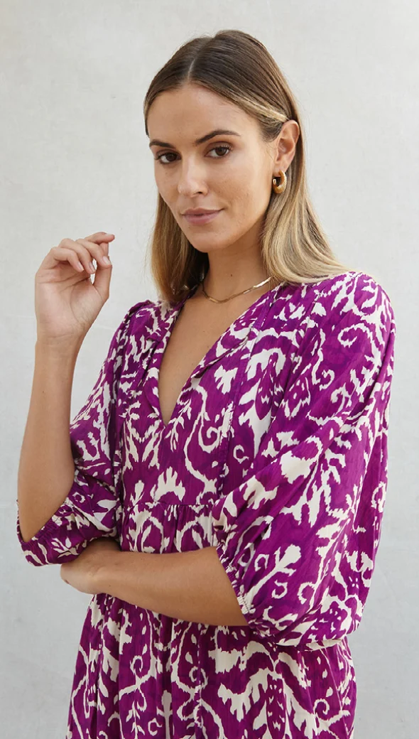 Teagan Dress - Purple - Image 4
