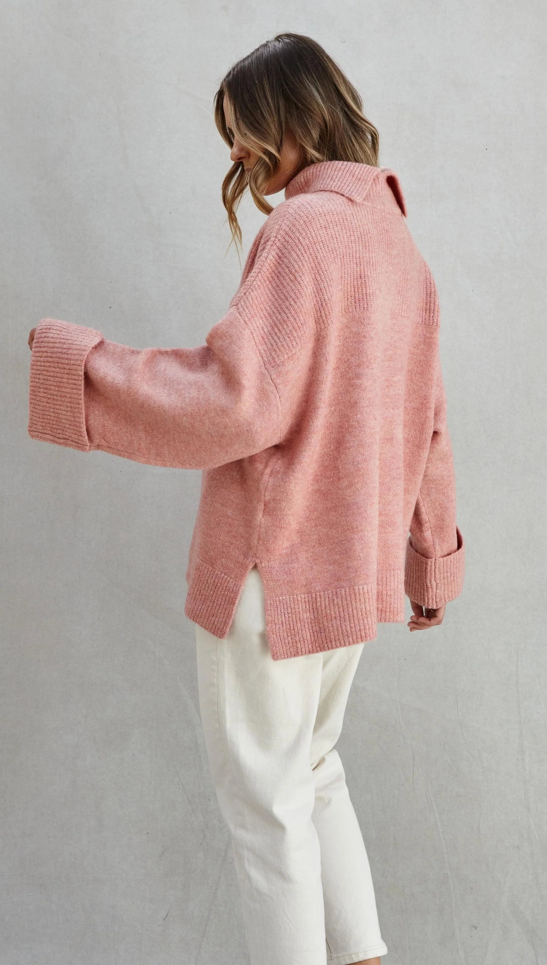 Vanessa Sweater - Coral - Image 2