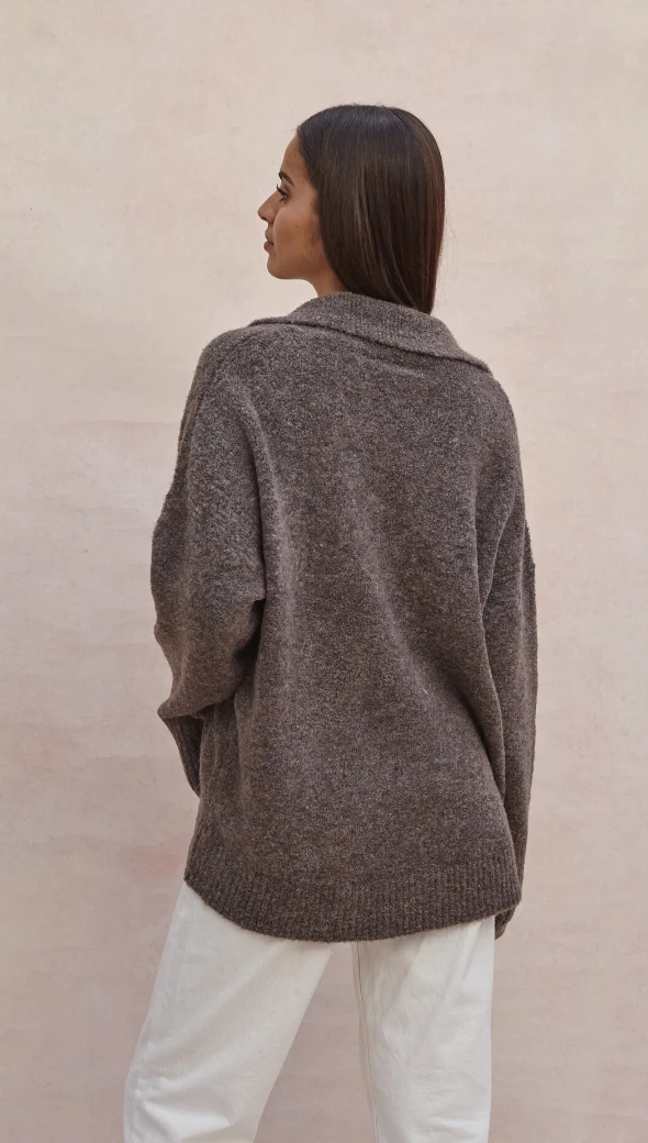 Veronika Sweater - Taupe - Image 3