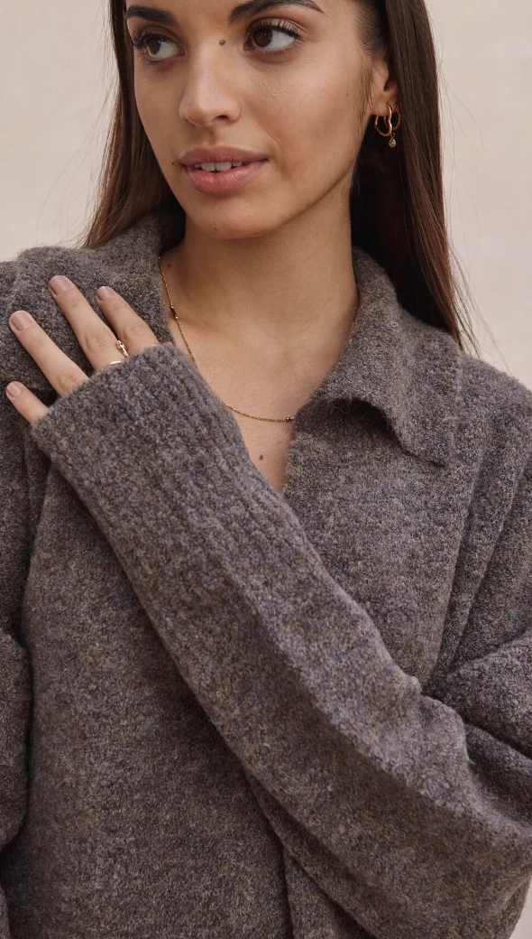 Veronika Sweater - Taupe - Image 5