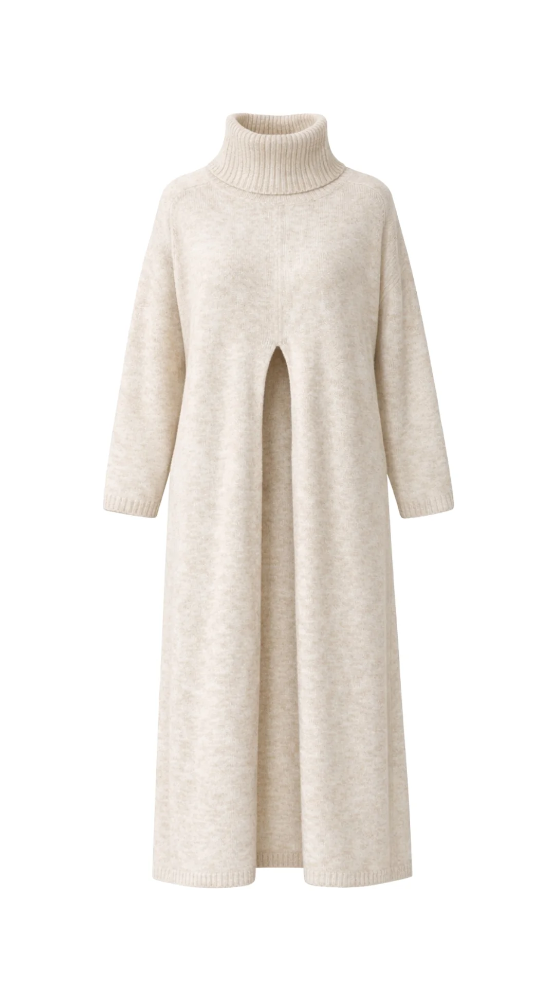 Vivienne Sweater Dress - Sand - Image 5